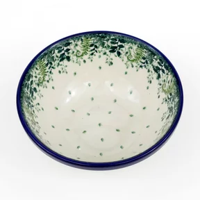 Miska ceramiczna 058 h-7,5cm <br> 2206X Zielone paprocie